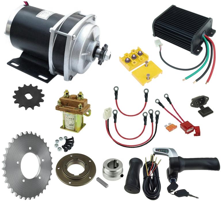 48 Volt 1000 Watt Rhoades Car Electric Motor Power Kit