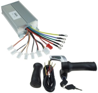 48 Volt 1800 Watt Controller and Throttle Kit for Sealed Lead-Acid Battery Pack 