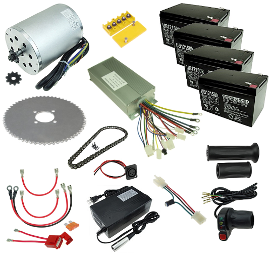 48 Volt 1800 Watt Electric Scooter Modification Power Kit 