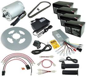 48 Volt 1800 Watt Modification Kit for Razor MX500, MX650 and SX500 Dirt Bike KIT-MX481800-10 