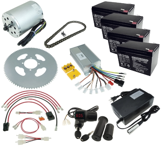 48 Volt 1800 Watt Modification Kit for Razor MX500, MX650 and SX500 Dirt Bike KIT-MX481800 