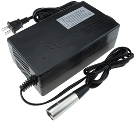 48 Volt 2.5 Amp Automatic Battery Charger with 3-Pin XLR Plug 