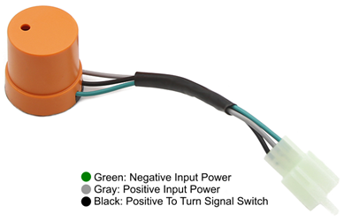 48 Volt, 60 Volt, and 64 Volt (48-64V) 3-Wire Incandescent and LED Turn Signal Flasher Relay with Beeper 