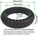 50/75-6.1 (8 1/2 x 2) Flat-Free Airless Tire - TIR-50/75-6.1-FF