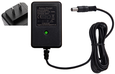 6 Volt 500mA (6V 0.5A) Battery Charger for Childrens Ride On Vehicles 