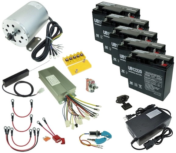 60 Volt 2000 Watt Electric Go Kart Power Kit with Wire Pull Throttle KIT-60-2000-21 