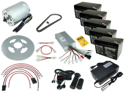 60 Volt 2000 Watt Modification Kit for Razor MX500, MX650 and SX500 Dirt Bike 