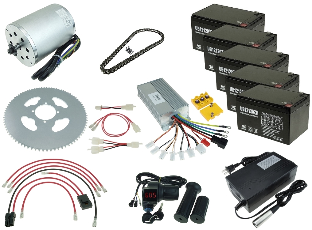 60 Volt 2000 Watt Modification Kit for Razor MX500 MX650 and