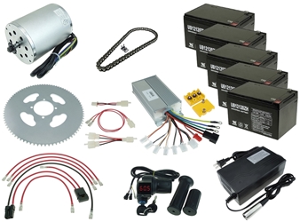 60 Volt 2000 Watt Modification Kit for Razor MX500, MX650 and SX500 Dirt Bike 