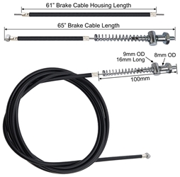 61 Inch Drum Brake Cable, Type B 