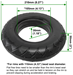 8-1/2x2 Solid Urethane Foam Flat-Free Airless All-Terrain Tread Electric Scooter Tire with 110mm ID - TIR-8.5X2FF-110