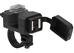 9-90 Volt Input Handlebar Mount Dual USB Outlet with Switch - USB-100