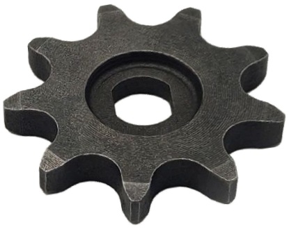 9 Tooth 10mm Double D-Bore Sprocket for #41 and #420 Chain 