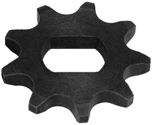 9 Tooth 17mm Double D-Bore Sprocket for #41 and #420 Chain 