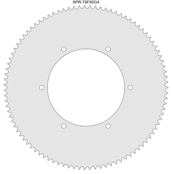 95 Tooth Sprocket for T8F (8mm) Chain with G4 Mounting Pattern 