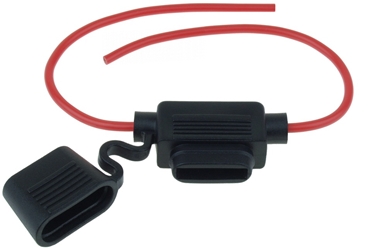 ATO Fuse Holder with 16 Gauge Red Wire 