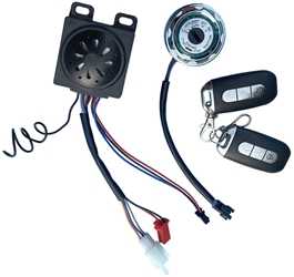 Alarm with Key Fob and Push To Start Switch for Brushless DC Motor Speed Controllers 