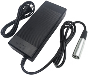 Battery Charger for 24 Volt Li-ion and LiPo Batteries, 29.4V 2A Output, with XLR Plug 
