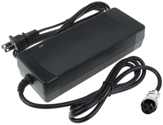 67.2 Volt 2 Amp Lithium Battery Charger with 3-Port Inline Plug 