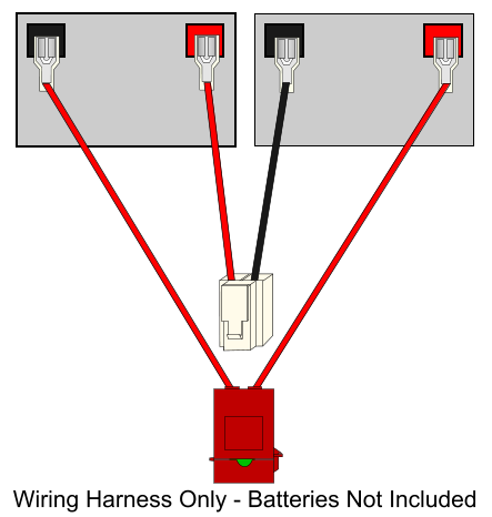 Battery Pack Wiring Harness for Razor Crazy Cart Shift 