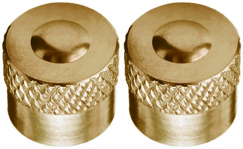 Brass Knurled Top Valve Stem Cap Set 
