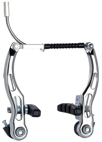 Chrome Plated Steel V-Brake with Brake Shoes 