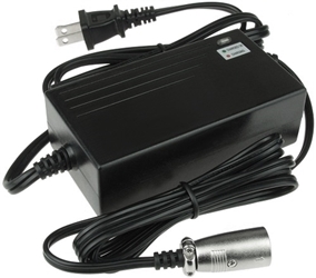 Currie 24V 1.5A Battery Charger with 3-Prong XLR Plug 