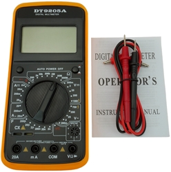 Digital Multimeter with Large Display, Silicone Soft Cover and Built-In Stand 