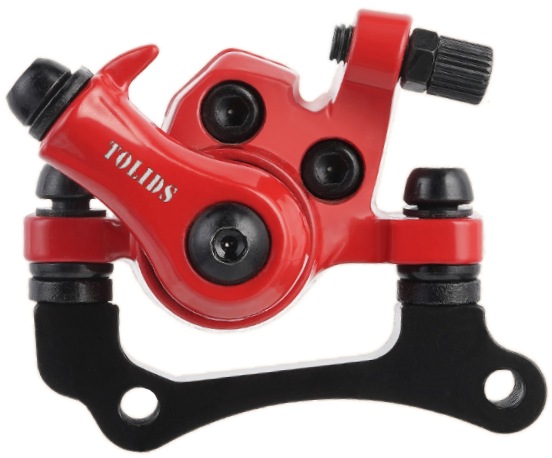 Disc Brake Caliper with Brake Pads BRK-751L-RED 