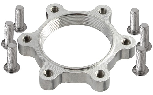 Disc Brake Rotor Adapter with M35x1.00 Wheel Hub Threads and 48mm Bolt Circle Diameter 