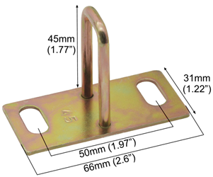 Electric Scooter Seat Lock Striker Plate Hook Buckle 45mm 