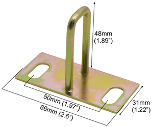 Electric Scooter Seat Lock Striker Plate Hook Buckle 48mm 