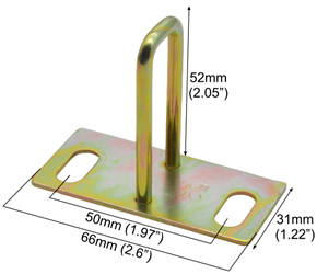 Electric Scooter Seat Lock Striker Plate Hook Buckle 52mm 