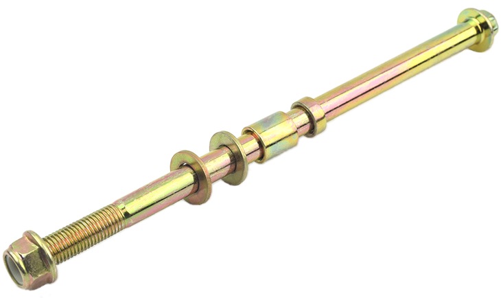 Front Axle for Electric Scooter, Moped, or Bike, 10mm x 210mm 