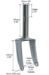 Front Fork for Dolphin Body Electric Mini Scooters with 8-Inch Wheels - FRX-2165
