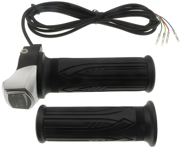 Full Length Twist Throttle with 24 Volt Power Meter 