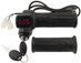 Full Length Twist Throttle with Key Switch, 0-99 Volt Red LED Power Meter, and Grips - THR-181R