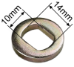 Hub Motor Spacer Washer for 14mm Axle, 2mm Thick - HDW-161-2