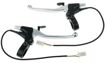 Left and Right Hand Brake Levers with Switch and Parking Brake 