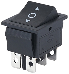 Light Duty Motor Reversing Rocker Switch 