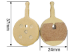 Metallic Brake Pads for Dokma, Maike, TNE, Nanrobot D4 and D5, Plus Other Electric Scooters and Bikes - BRK-730P-MT