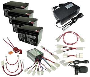 Razor MX500, MX650, and SX500 48 Volt 1000 Watt Battery Pack, Controller, and Throttle Modification Kit 