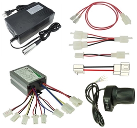 Razor MX500 and MX650 48 Volt 1000 Watt Controller, Throttle, and Charger Kit 