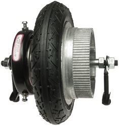 Rear Wheel with Flat-Free Rubber Tire for eZip 150, IZIP I-130, and IZIP I-135 Electric Scooters 