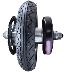 Rear Wheel with Flat-Free Rubber Tire for eZip EZ2 Nano and EZ3 Nano Carver Electric Scooter 