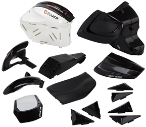 Seat with Complete Body Fairing for Razor RSF650 Electric Street Bike 