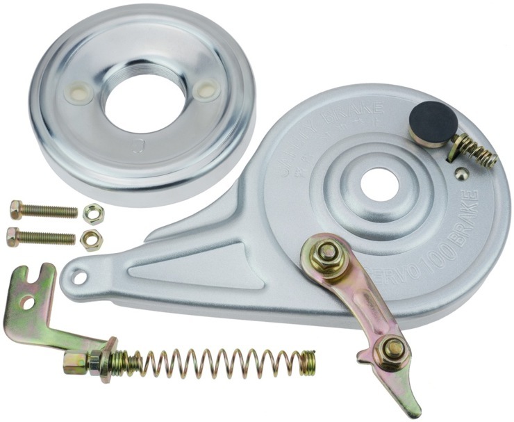 Servo 100 Safety Brake Drum Brake with 1.375" x 24 TPI Threads for 14mm Axle 