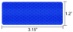 Set of 6 Blue Peel and Stick Safety Reflector Stickers - REF-504