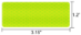 Set of 6 Green Peel and Stick Safety Reflector Stickers - REF-503