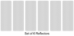 Set of 6 White Peel and Stick Safety Reflector Stickers - REF-501